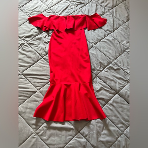 Red Dress from 1861 Boutique Montreal. Size:M. - Picture 2 of 4